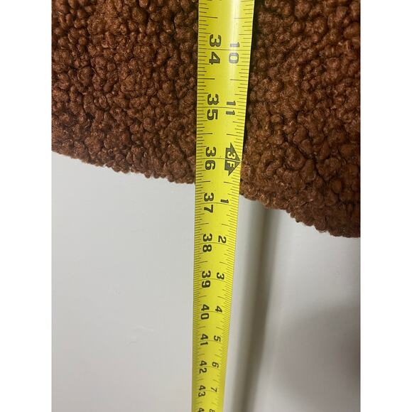 J. CREW COAT TEDDY SHERPA BROWN MEDIUM - Picture 15 of 15